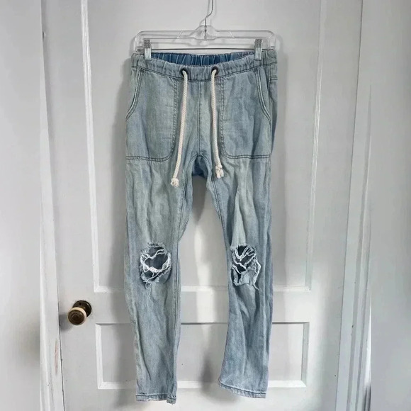 One Teaspoon Shabbies Drawstring Boyfriend Jeans - Picture 2 of 6